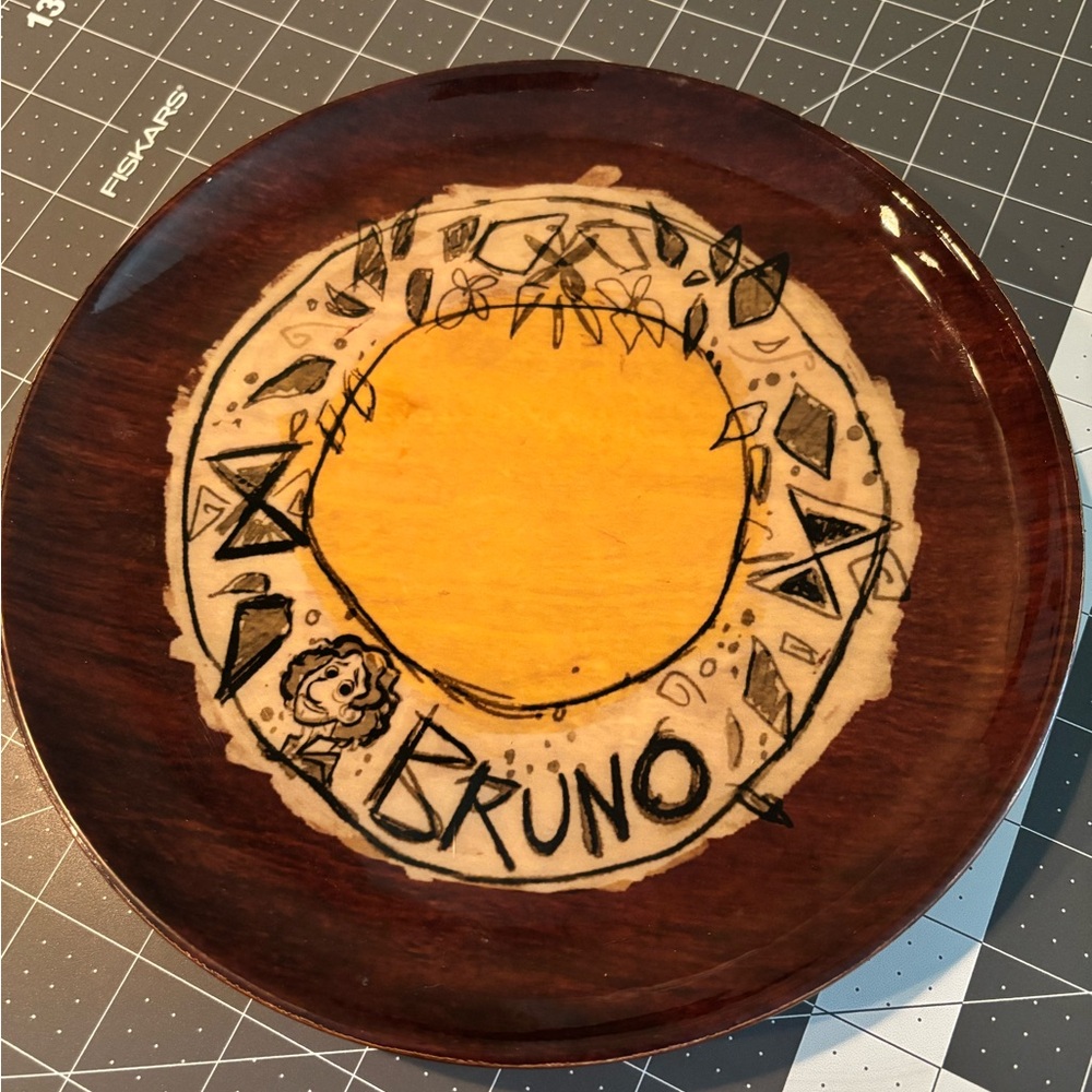 Disney Wooden Decorative Plate